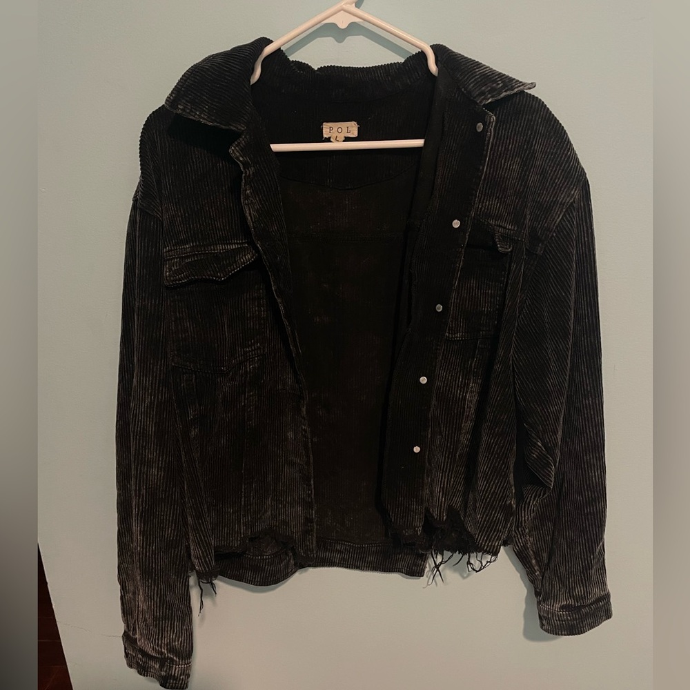 Pol Corduroy Distressed Jacket